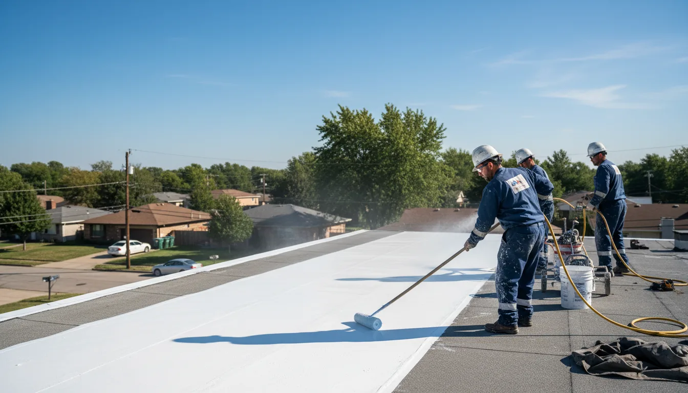 Commercial roof coating in Williston Park, NY near me